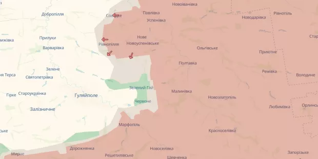 Окупанти просунулись під Гуляйполем на 2,45 кв. км