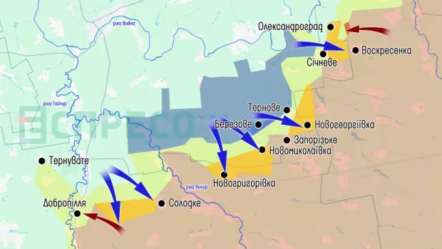 Карта бойових дій за 13-20 червня