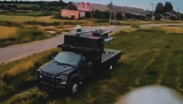 ЗРК MAAWLR в камері російського дрона. Червень 2026. Україна. Кадр з відео t.me/warriorofnorth