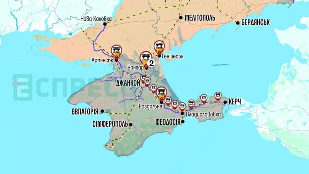 Карта бойових дій за 20-27 червня