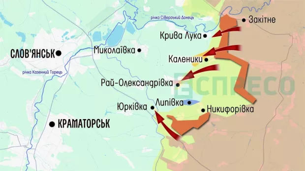 Карта бойових дій за 27 червня – 4 липня