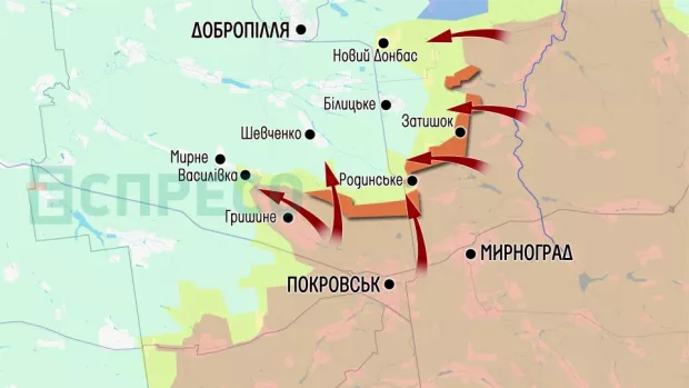 Карта бойових дій за 27 червня – 4 липня