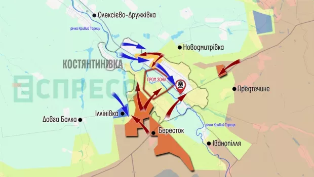Карта бойових дій за 27 червня – 4 липня