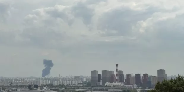 У Підмосков'ї оголосили ракетну небезпеку, повідомляють про пожежу в районі НПЗ (Фото: Exilenova + / Telegram)