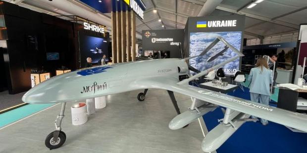 Оновлений дрон "Лютий" привезли на виставку Farnborough Airshow 2026 | Фото: Портал "Межа "Оборонка"