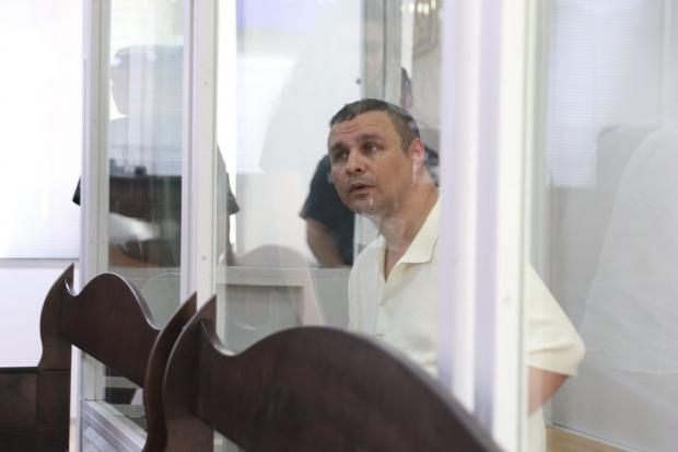 Екснардеп і бізнесмен Максим Микитась у залі Вищого антикорупційного суду під час обрання запобіжного заходу, Київ, Україна, 21 серпня 2026 року. Суспільне Новини/Олексій Арунян