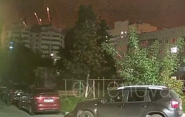 Момент потужного вибуху в Брянську