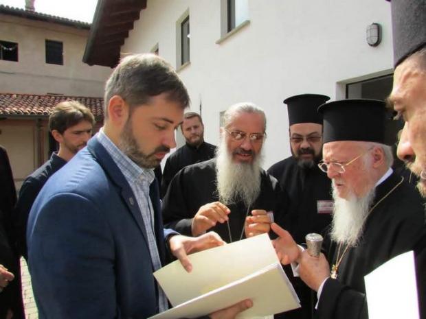 Сергій Шумило мав можливість поспілкуватися зі Вселенським патріархом Варфоломієм І