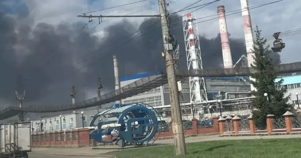 Стерлітамацький нафтохімічний завод під час квітневого удару СОУ