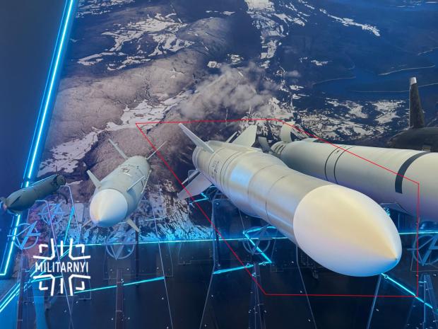 Макет зенітної ракети малої дальності «Корал» під час міжнародної оборонної виставки MSPO 2026