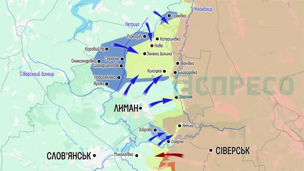Карта бойових дій на 19 вересня. Інфографіка Еспресо