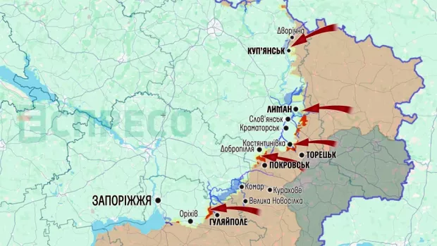 карта окупації