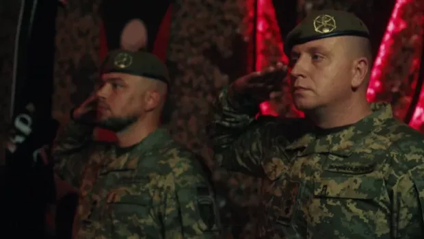 Полковник Роман Рейтор та підполковник Ярослав Домніцький. Скрін з відео 72-ї бригади